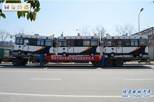 鴻馬新型城管執(zhí)法車(chē)發(fā)往青島拓寬便民服務(wù)新渠道