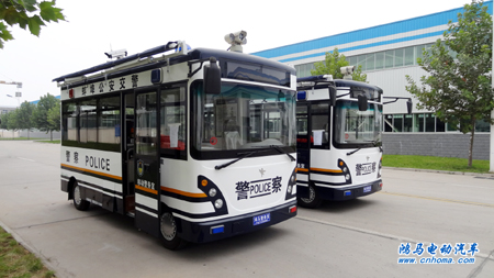 安徽蚌埠交警支隊(duì)鴻馬“移動警務(wù)室”發(fā)車——創(chuàng)建靚麗風(fēng)“警”線