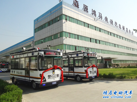 廣東珠海市橫琴公安分局首發(fā)2臺鴻馬移動警務(wù)室