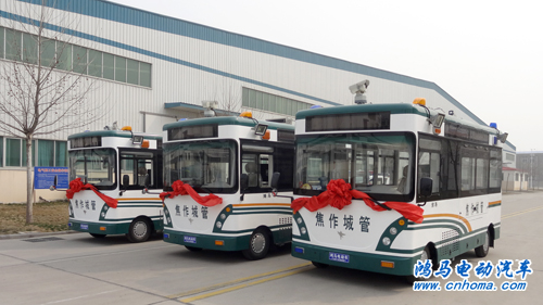 河南焦作3臺鴻馬城管執(zhí)法車發(fā)車——打造貼心城管 共建美麗家園