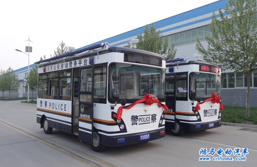 湖南汨羅首發(fā)兩臺(tái)鴻馬移動(dòng)警務(wù)室 全力推進(jìn)民生警務(wù)